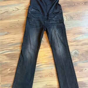 Pink Blush Maternity Black Distressed Jeans